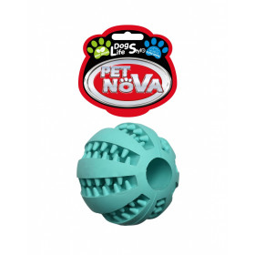 Играчка за кучета PET NOVA дентална топка 5см с аромат и цвят на мента